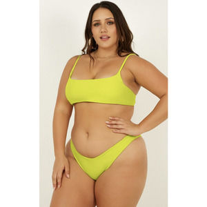 NEW LIME PLUS SIZE BIKINI SZ 4XL/16